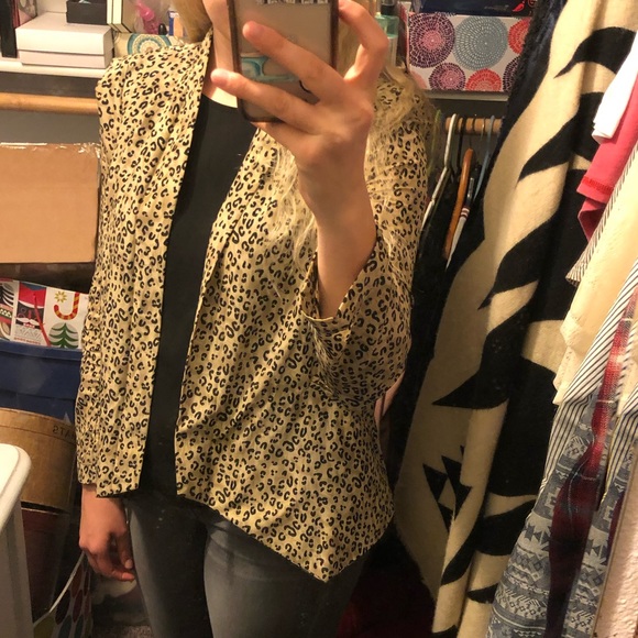 Cheetah Print Blazer - Picture 2 of 7